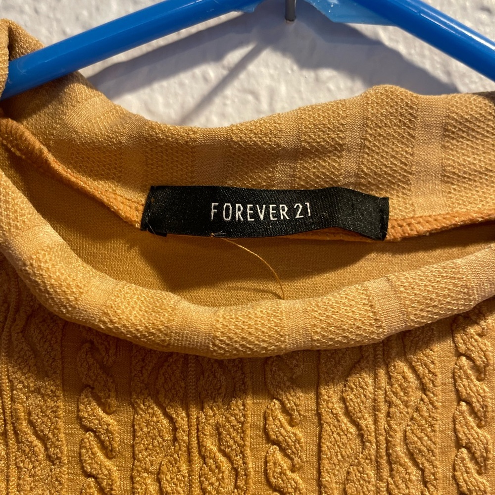 Mustard Bodysuit. Forever 21. Size medium